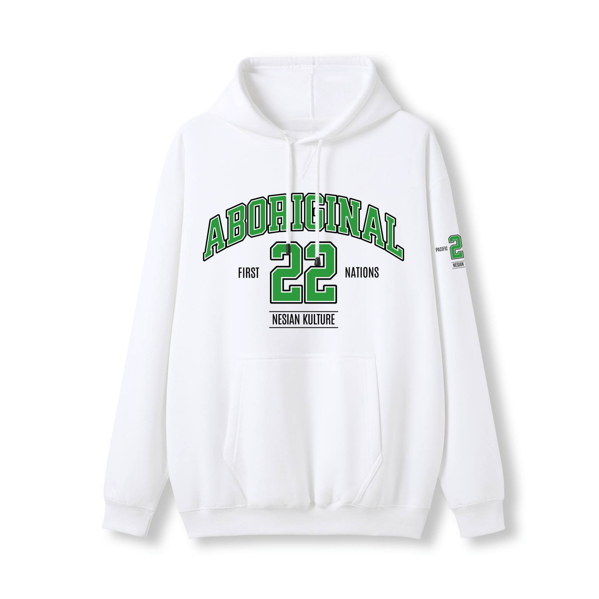 Aboriginal Black N White Hoodie – Limited Drop (Respect to First Nations) - Nesian Kulture