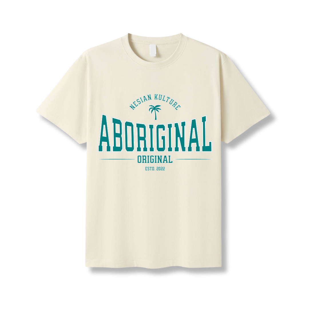 Aboriginal - Iconic Palm Flag Tee - Nesian Kulture