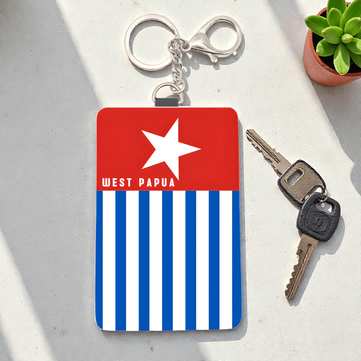 Cardholder Keychain – Melanesian Flag Edition - Nesian Kulture