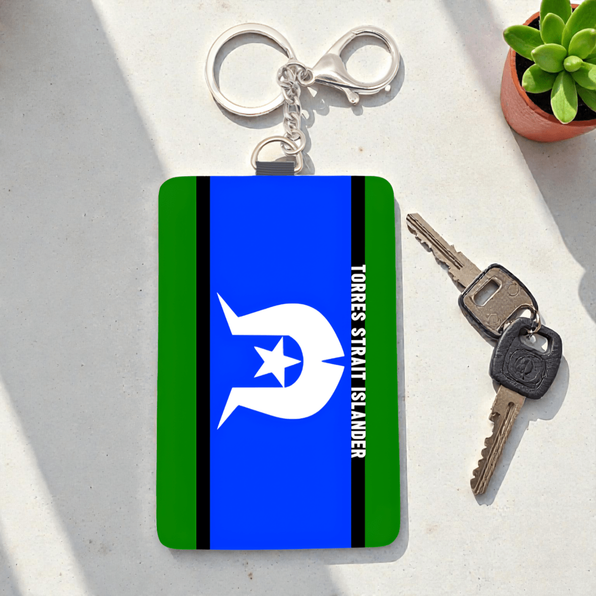 Cardholder Keychain – Melanesian Flag Edition - Nesian Kulture