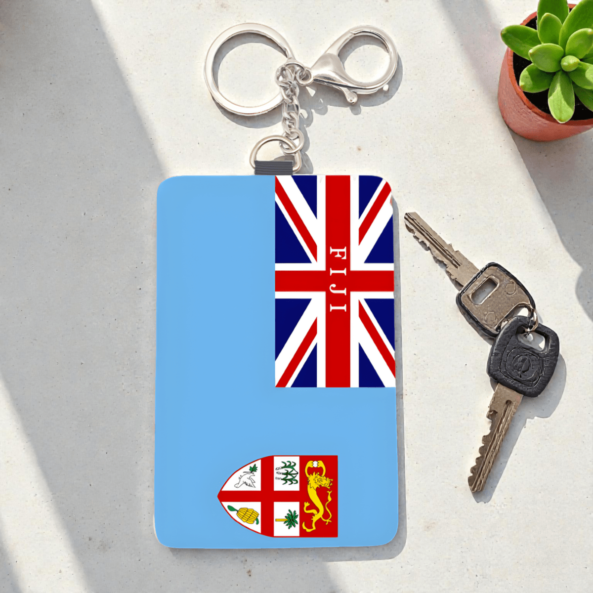 Cardholder Keychain – Melanesian Flag Edition - Nesian Kulture
