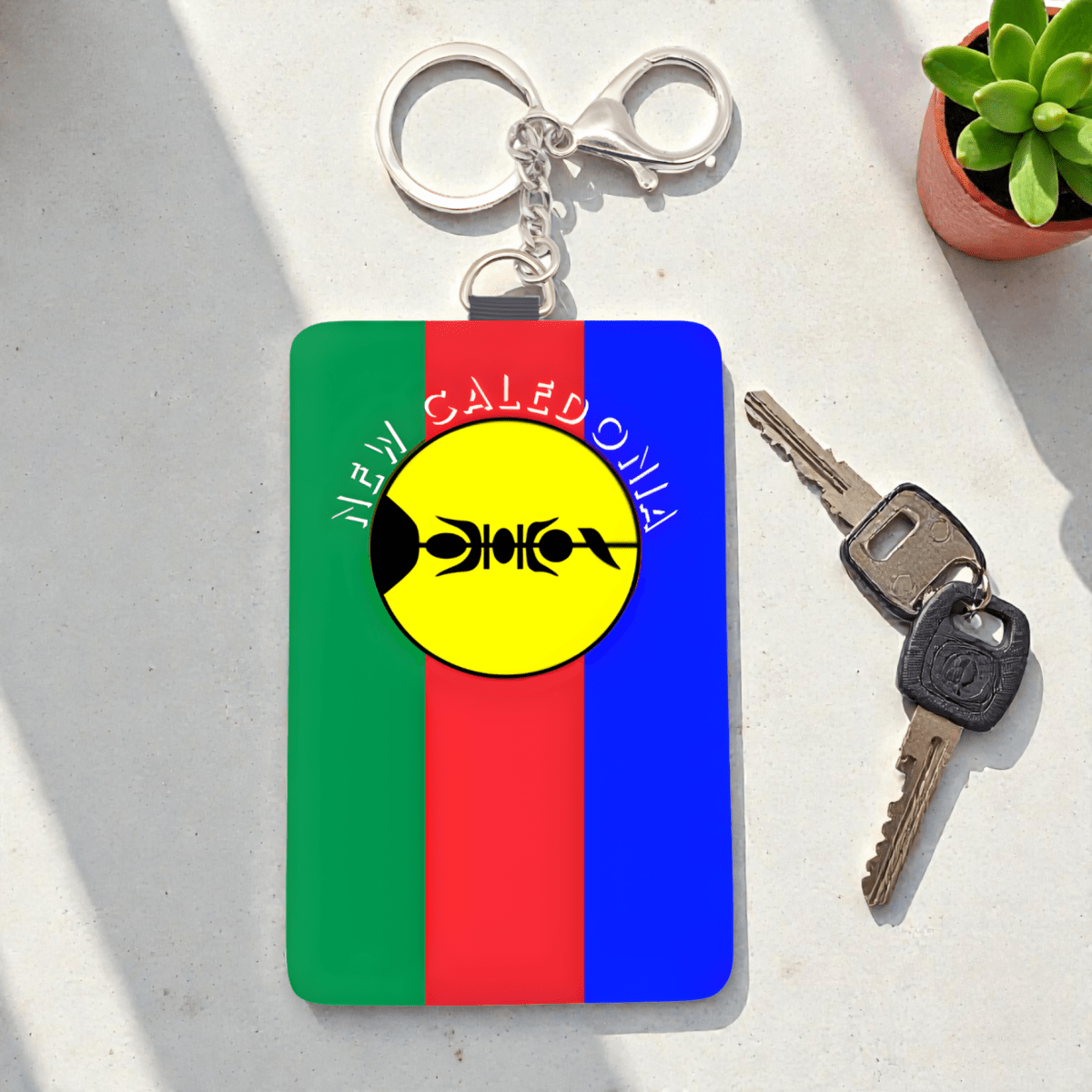 Cardholder Keychain – Melanesian Flag Edition - Nesian Kulture