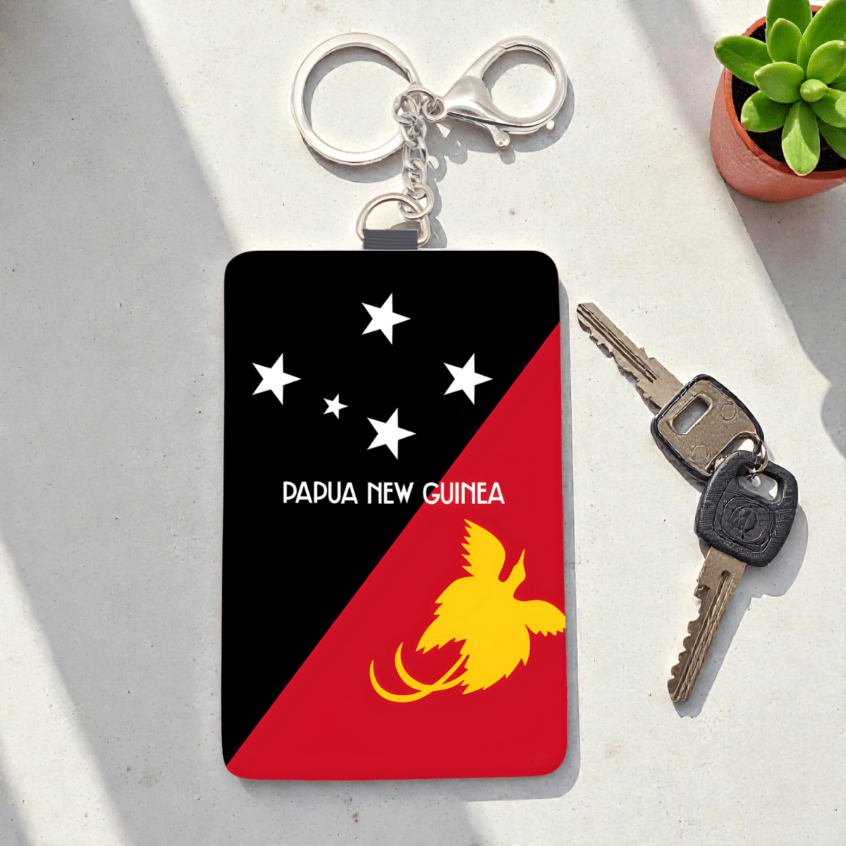 Cardholder Keychain – Melanesian Flag Edition - Nesian Kulture