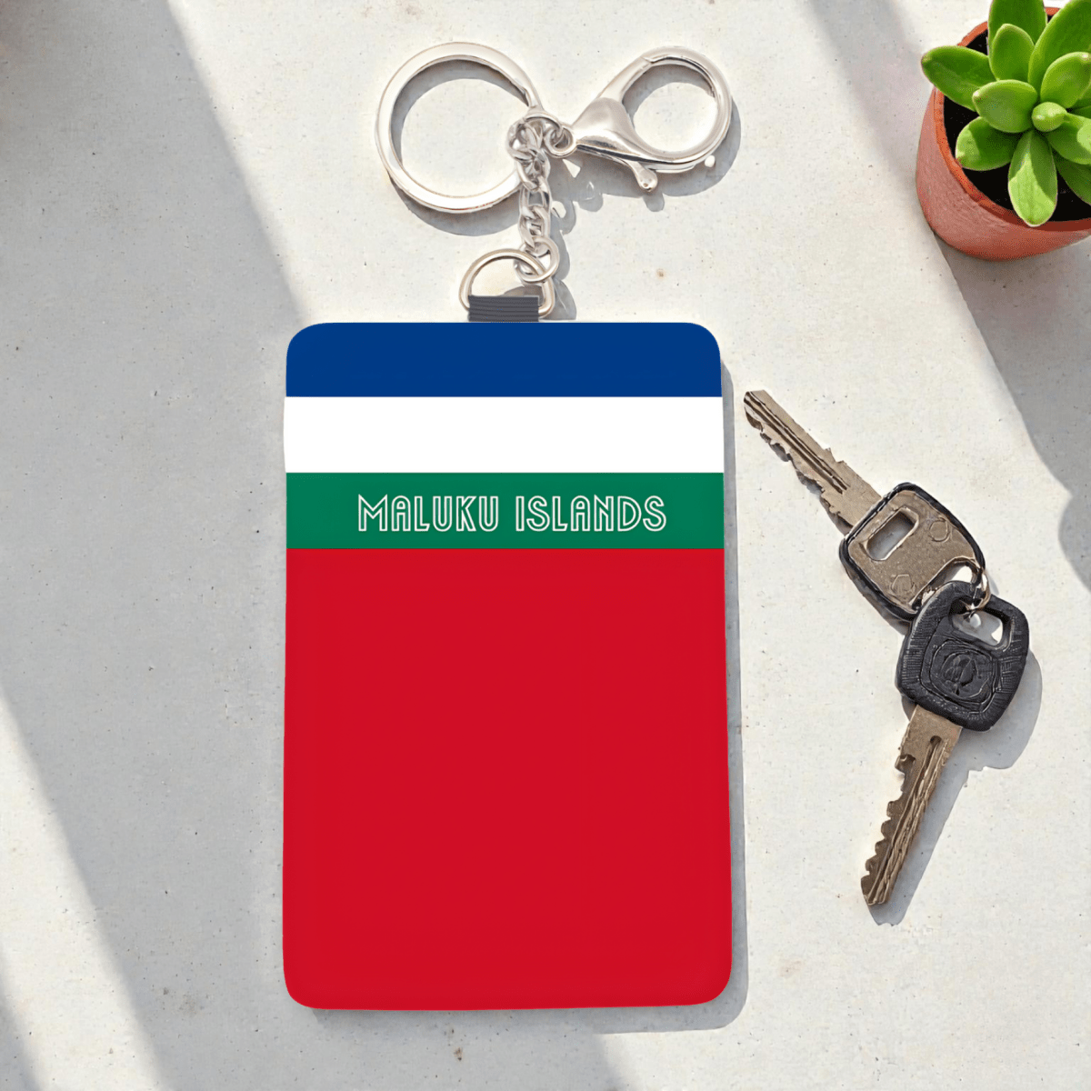 Cardholder Keychain – Melanesian Flag Edition - Nesian Kulture