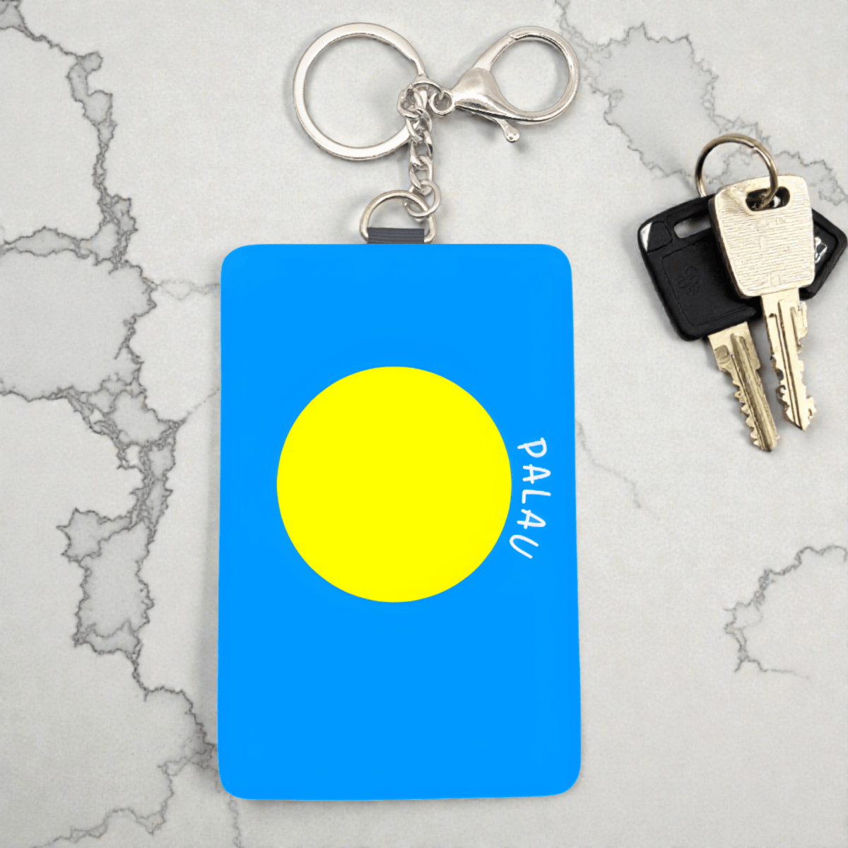 Cardholder Keychain – Micronesian Flag Edition - Nesian Kulture