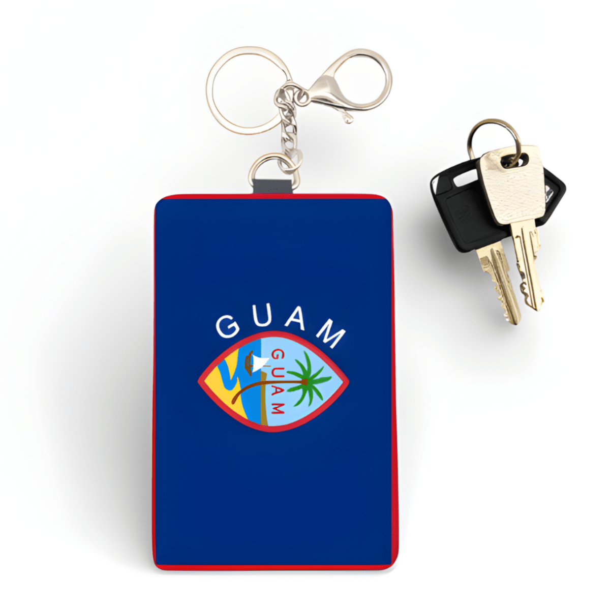 Cardholder Keychain – Micronesian Flag Edition - Nesian Kulture