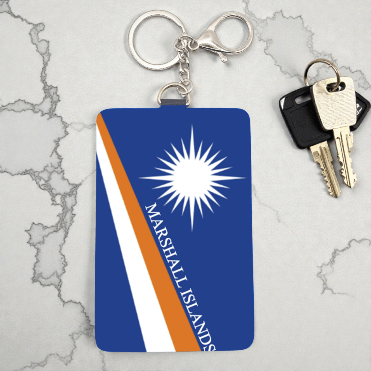 Cardholder Keychain – Micronesian Flag Edition - Nesian Kulture