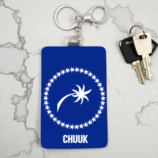 Cardholder Keychain – Micronesian Flag Edition - Nesian Kulture