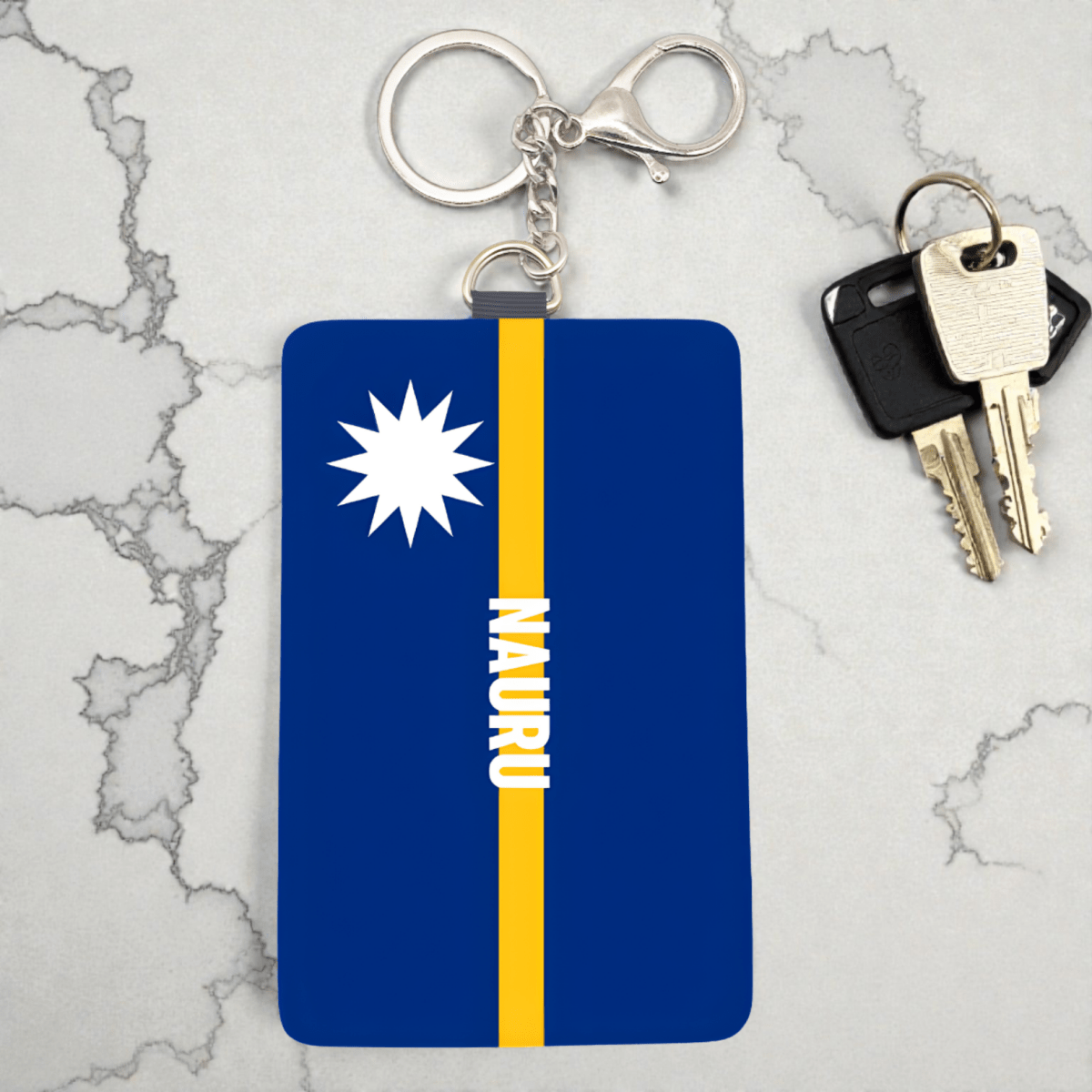 Cardholder Keychain – Micronesian Flag Edition - Nesian Kulture