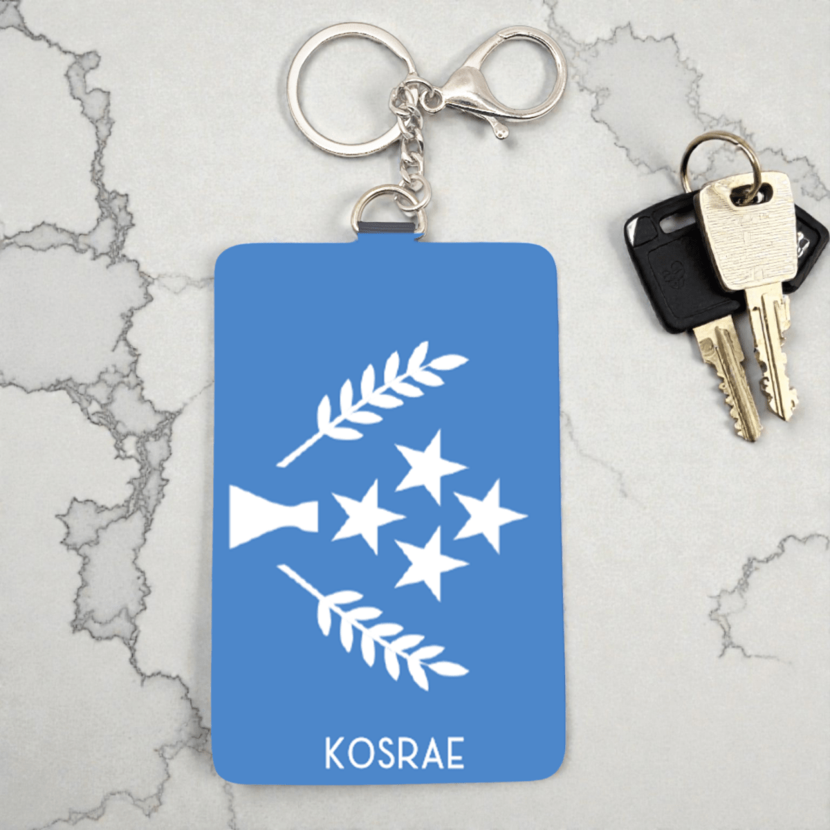 Cardholder Keychain – Micronesian Flag Edition - Nesian Kulture