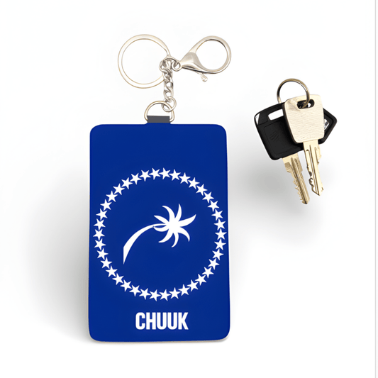 Cardholder Keychain – Micronesian Flag Edition - Nesian Kulture