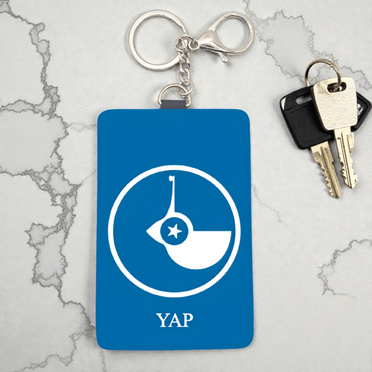 Cardholder Keychain – Micronesian Flag Edition - Nesian Kulture