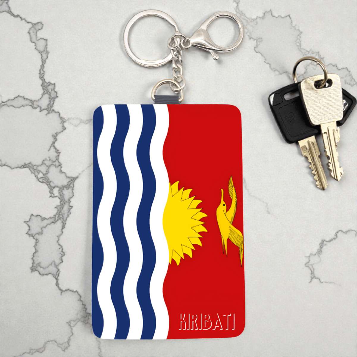 Cardholder Keychain – Micronesian Flag Edition - Nesian Kulture