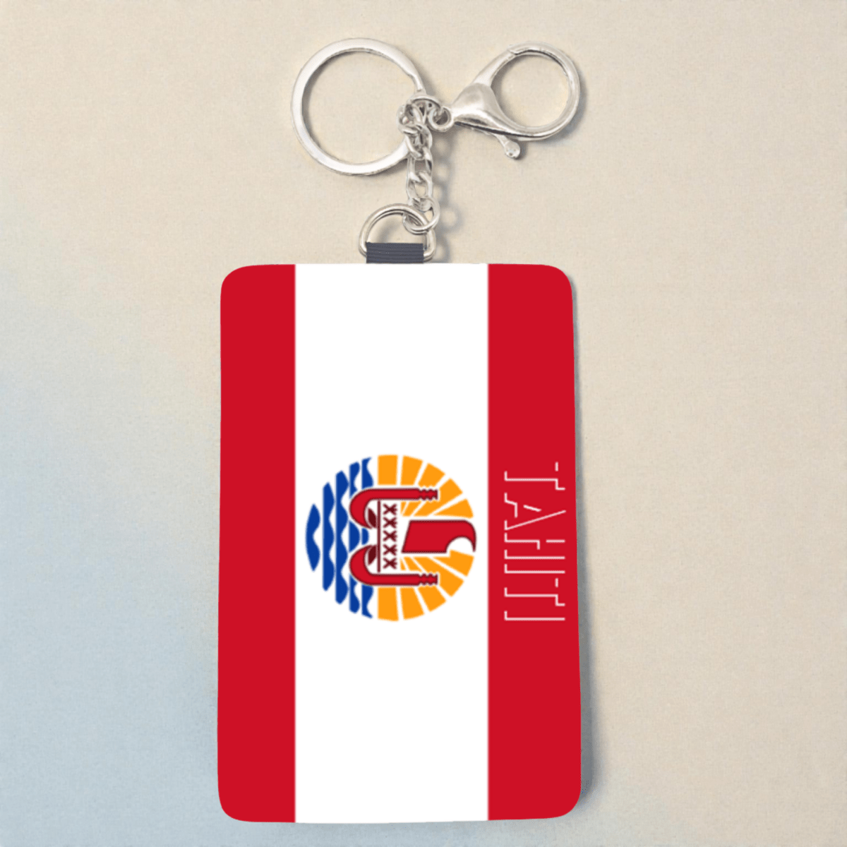 Cardholder Keychain – Polynesian Flag Edition - Nesian Kulture
