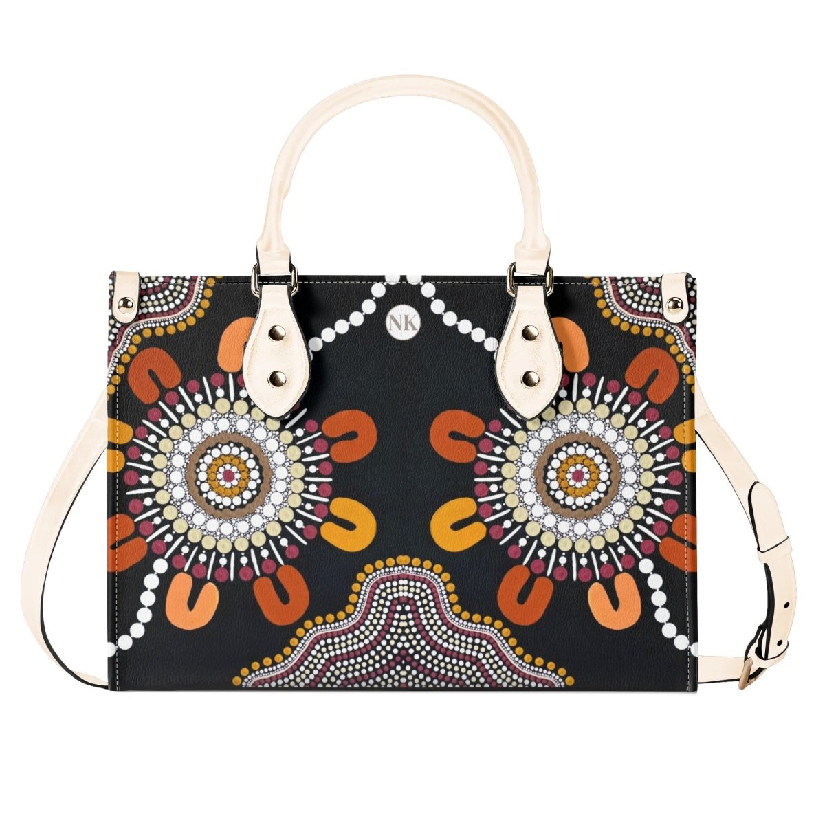 Connection to Ngurambang Luxury Women PU Leather Handbag - Leigh-Anne Johnson - Nesian Kulture