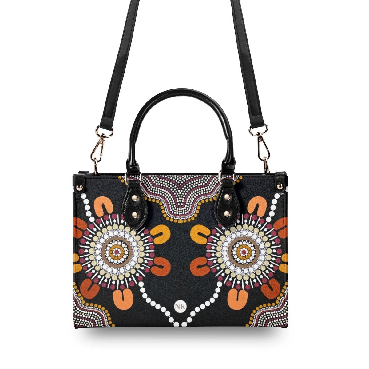 Connection to Ngurambang Luxury Women PU Leather Handbag - Leigh - Anne Johnson - Nesian Kulture