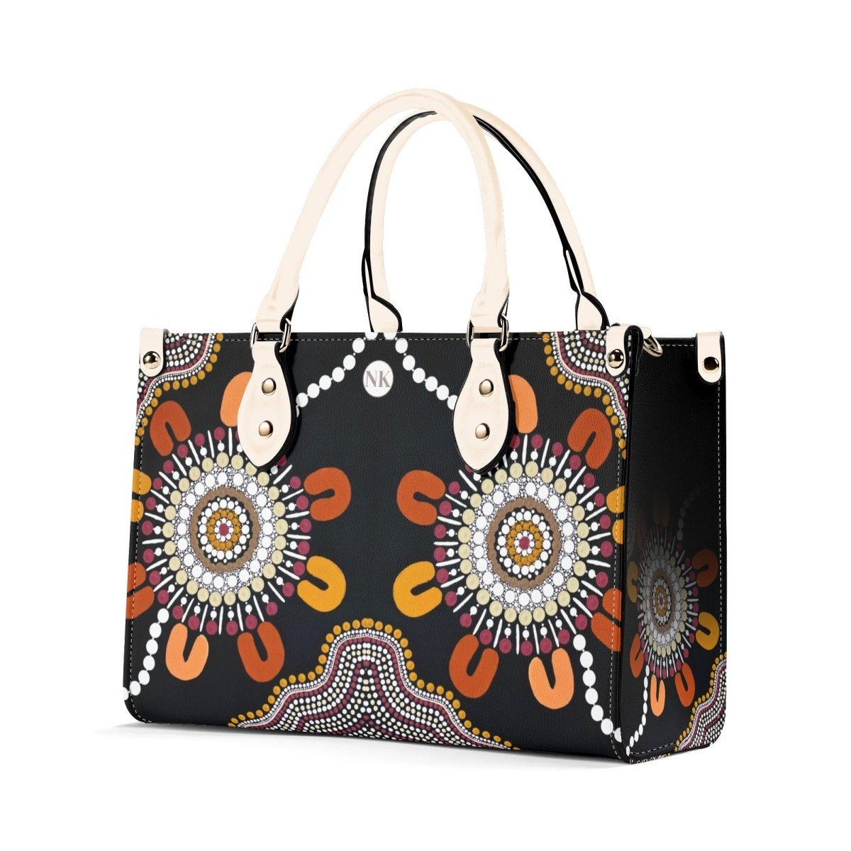 Connection to Ngurambang Luxury Women PU Leather Handbag - Leigh - Anne Johnson - Nesian Kulture