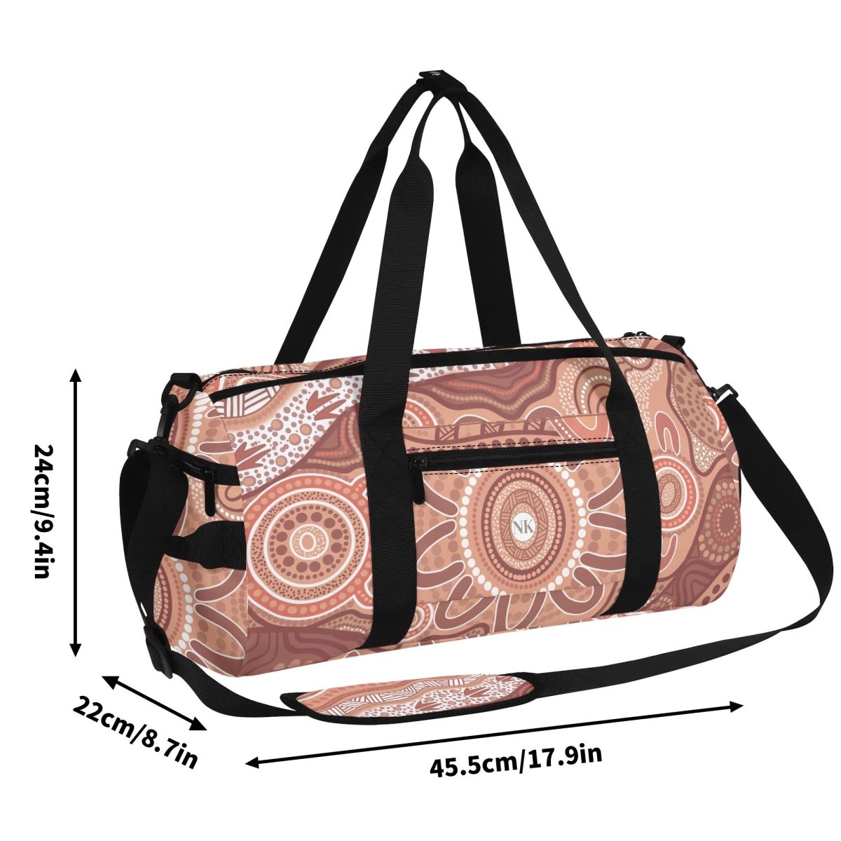 Connection to Sacred Lands Gym Bag - Walkabout Warriors. - Nesian Kulture