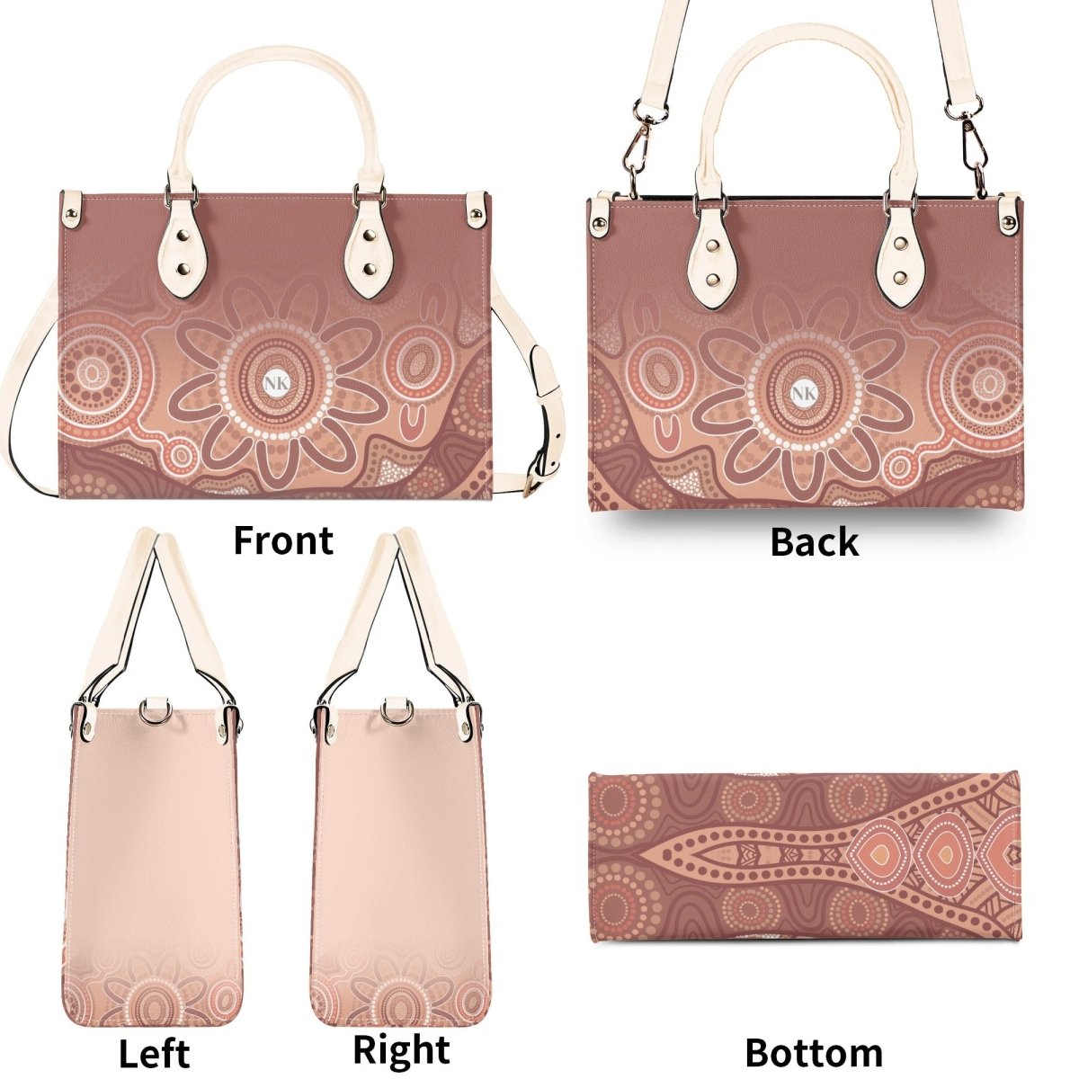 Connection to Sacred Lands Luxury Women PU Leather Handbag - Nesian Kulture