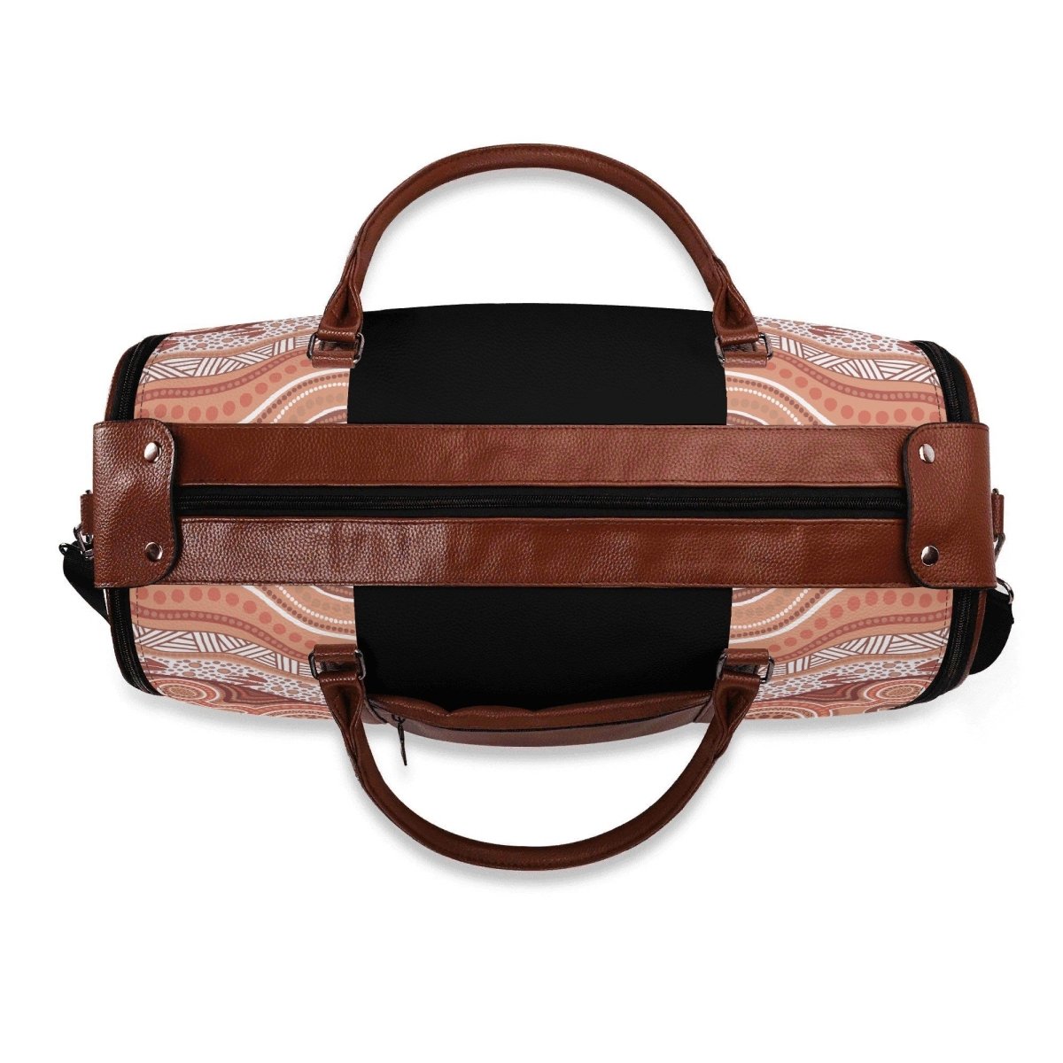 Connection to Sacred Lands PU Leather Foldable Travel Bag - Nesian Kulture