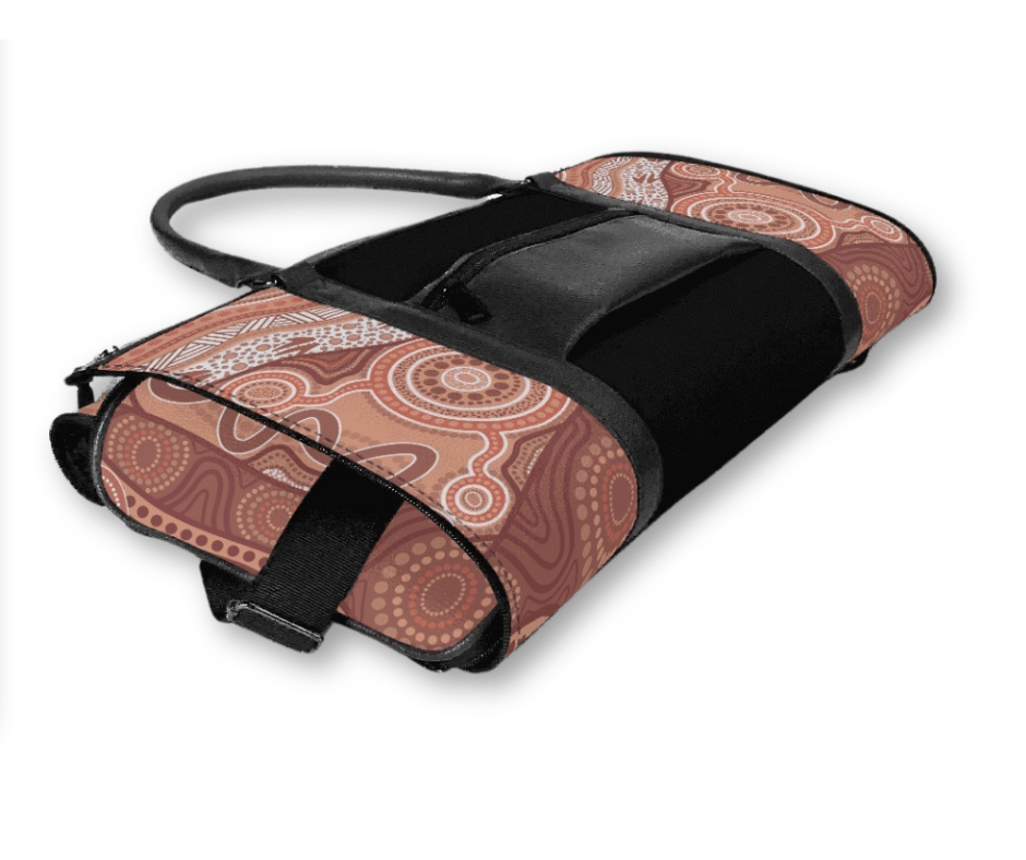 Connection to Sacred Lands PU Leather Foldable Travel Bag - Nesian Kulture