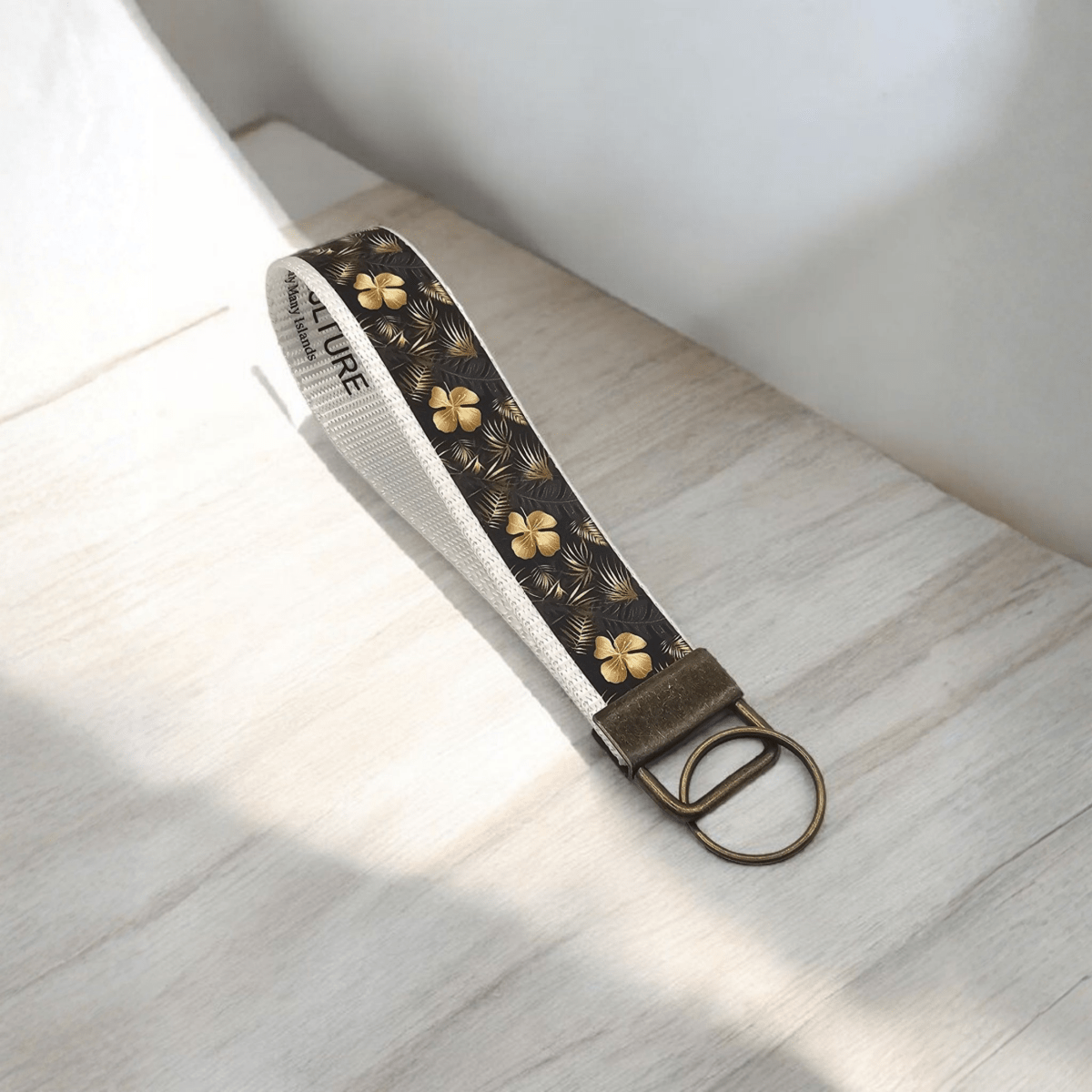 Golden Hibiscus Wristlet – Vault Exclusive Keychain by Nesian Kulture - Nesian Kulture