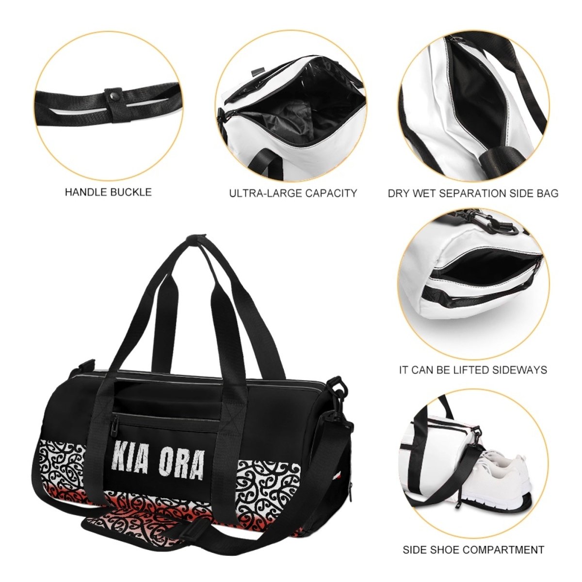 Kia Ora Maori Gym Bag - Nesian Kulture