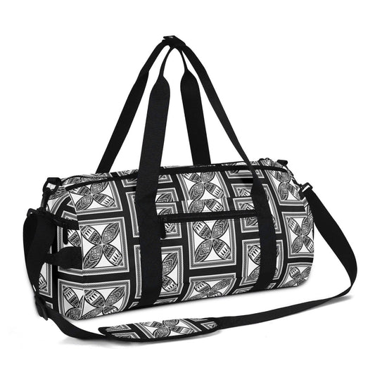 LEILANI Gym Bag – Black & White | Pacific Island Design - Nesian Kulture