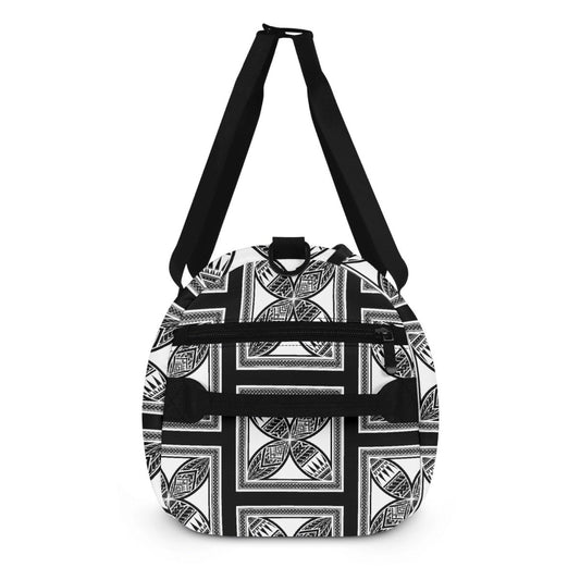 LEILANI Gym Bag – Black & White | Pacific Island Design - Nesian Kulture