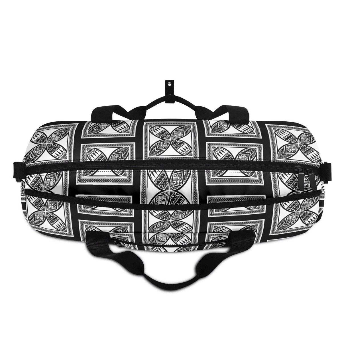 LEILANI Gym Bag – Black & White | Pacific Island Design - Nesian Kulture