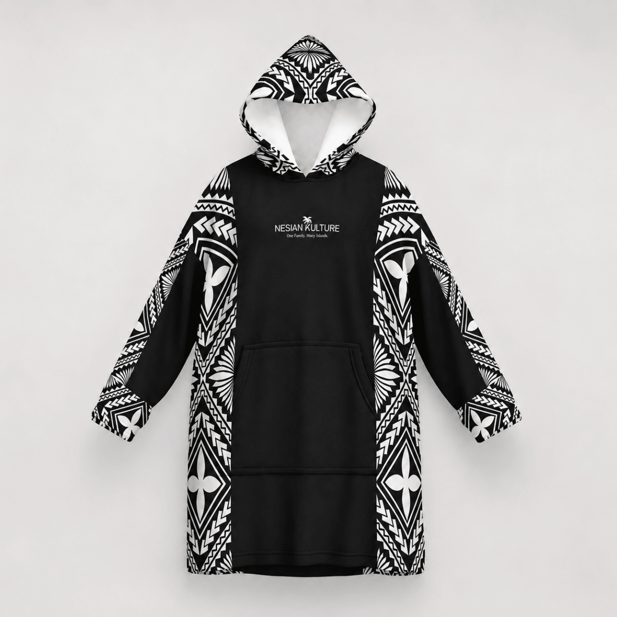 Litia Oversized Snug Hoodie | Charcoal - Nesian Kulture