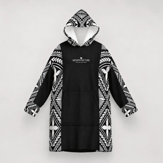 Litia Oversized Snug Hoodie | Charcoal - Nesian Kulture