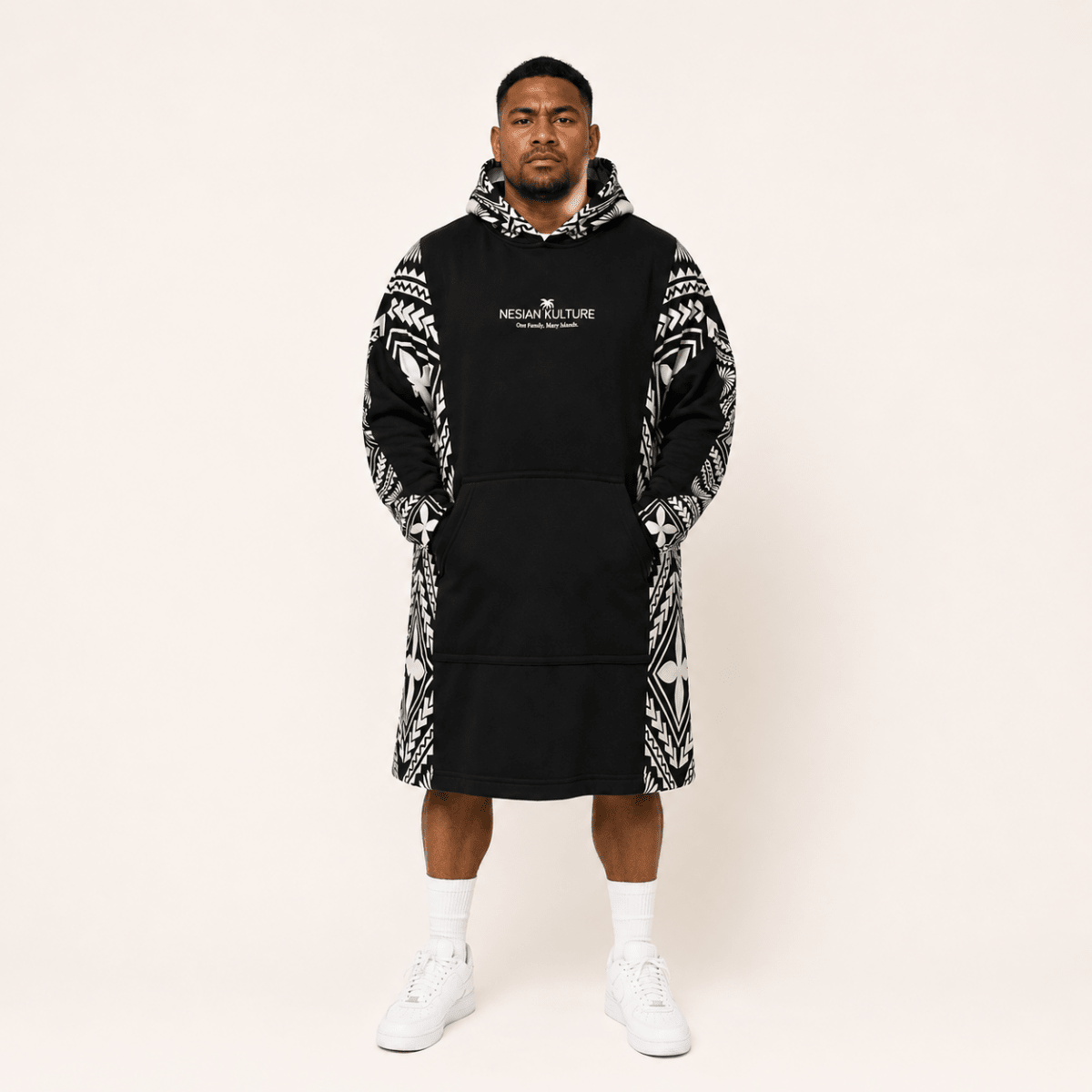 Litia Oversized Snug Hoodie | Charcoal - Nesian Kulture