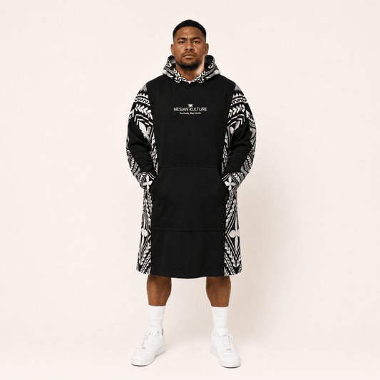 Litia Oversized Snug Hoodie | Charcoal - Nesian Kulture