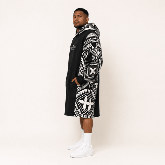 Litia Oversized Snug Hoodie | Charcoal - Nesian Kulture