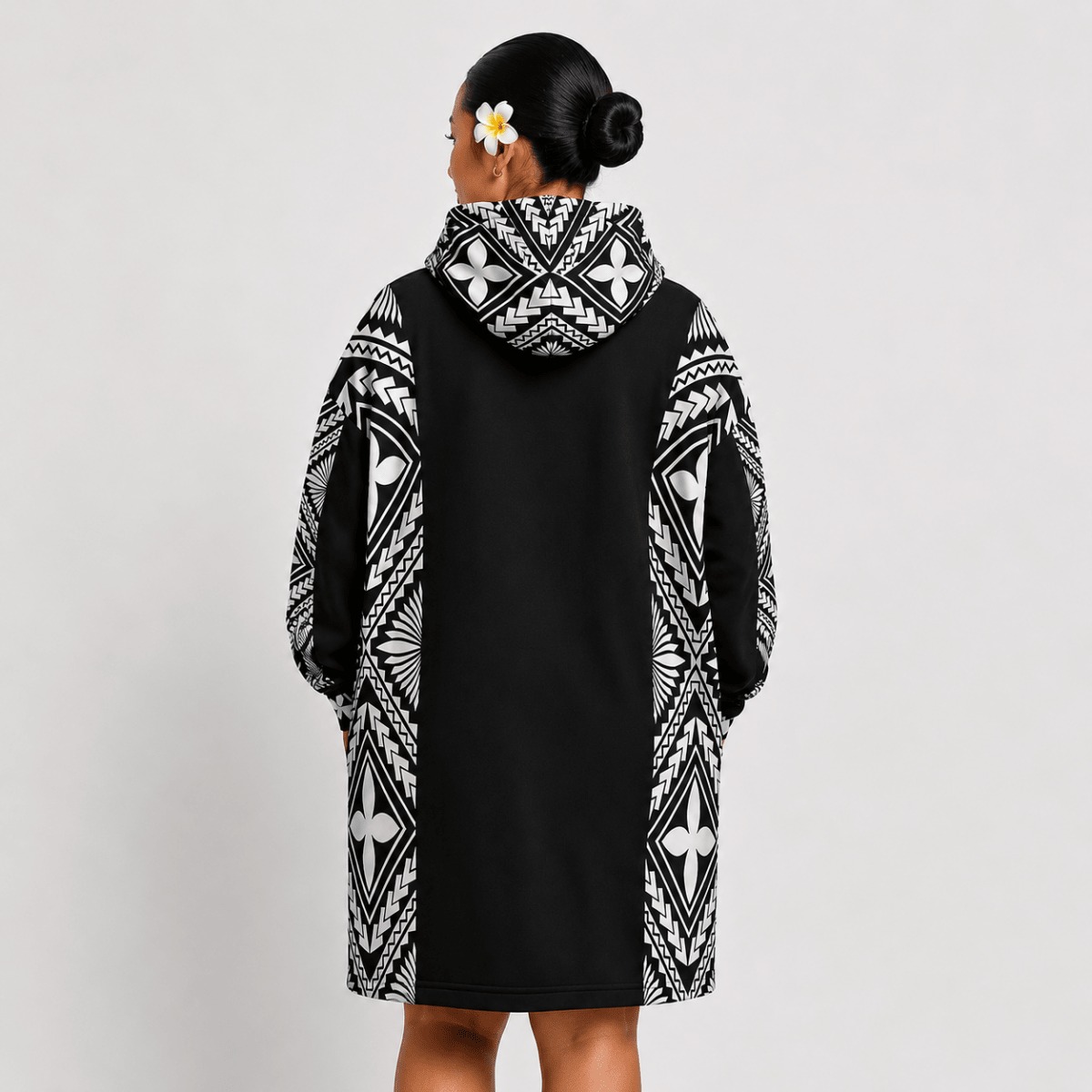 Litia Oversized Snug Hoodie | Charcoal - Nesian Kulture