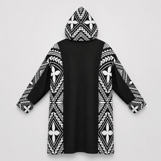 Litia Oversized Snug Hoodie | Charcoal - Nesian Kulture