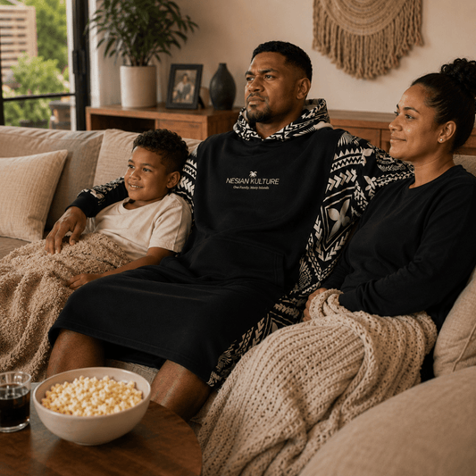 Litia Oversized Snug Hoodie | Charcoal - Nesian Kulture
