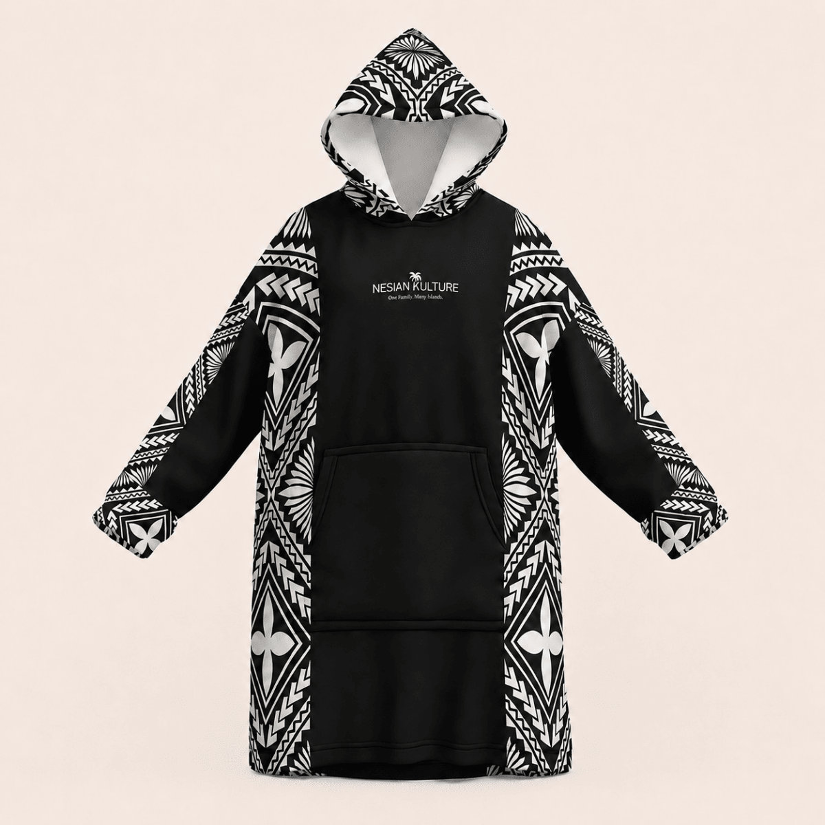 Litia Oversized Snug Hoodie | Charcoal - Nesian Kulture