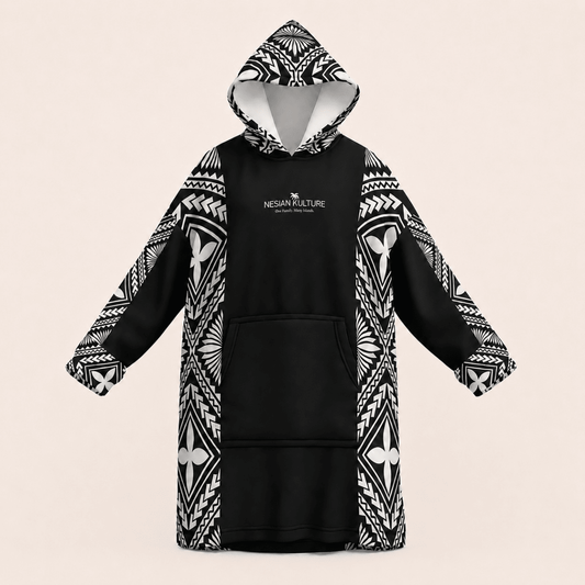 Litia Oversized Snug Hoodie | Charcoal - Nesian Kulture