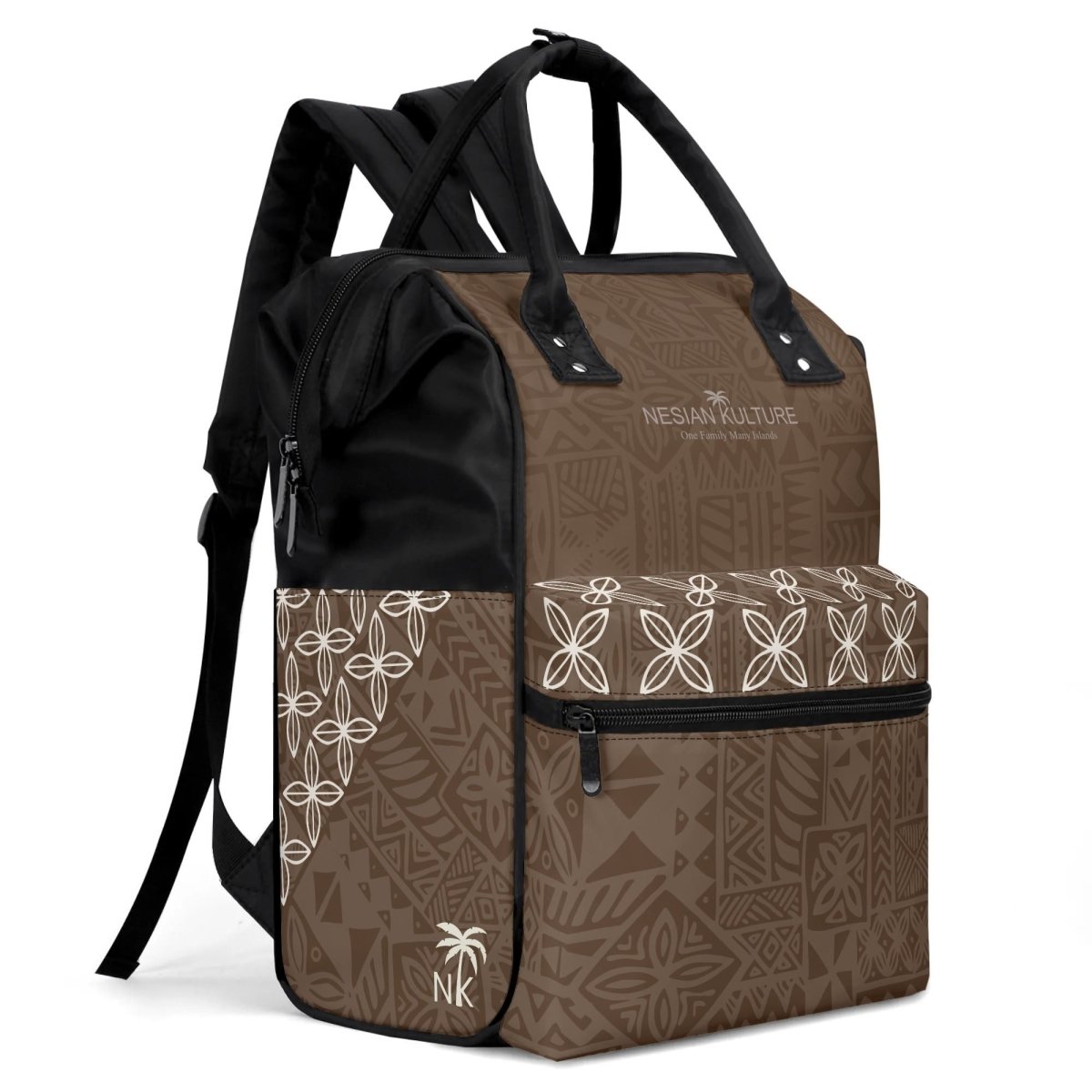 Lona Baby Bag – Mocha | Premium Baby Bag for Mothers - Nesian Kulture