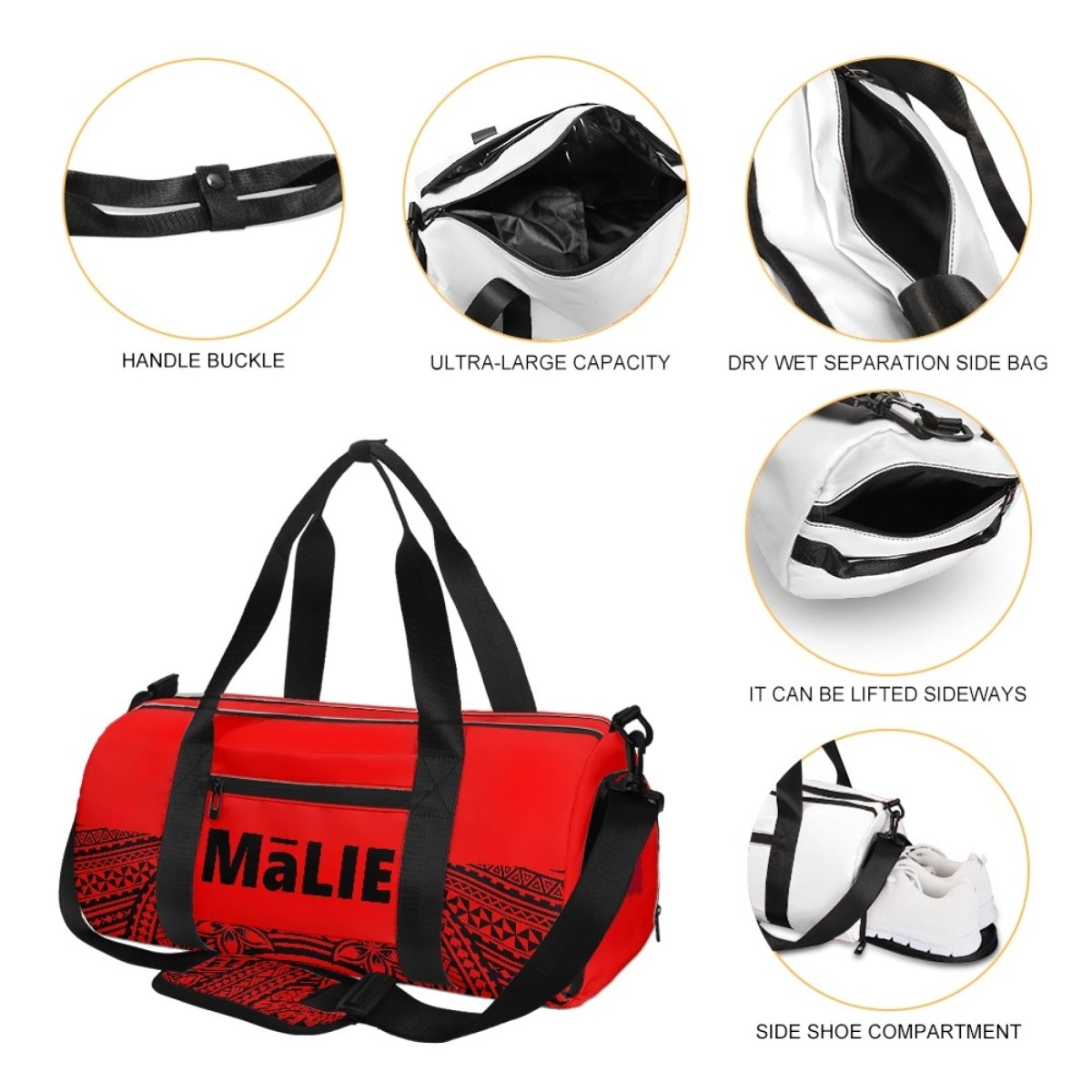 MāLIE Tonga Performance Gym Bag - Nesian Kulture