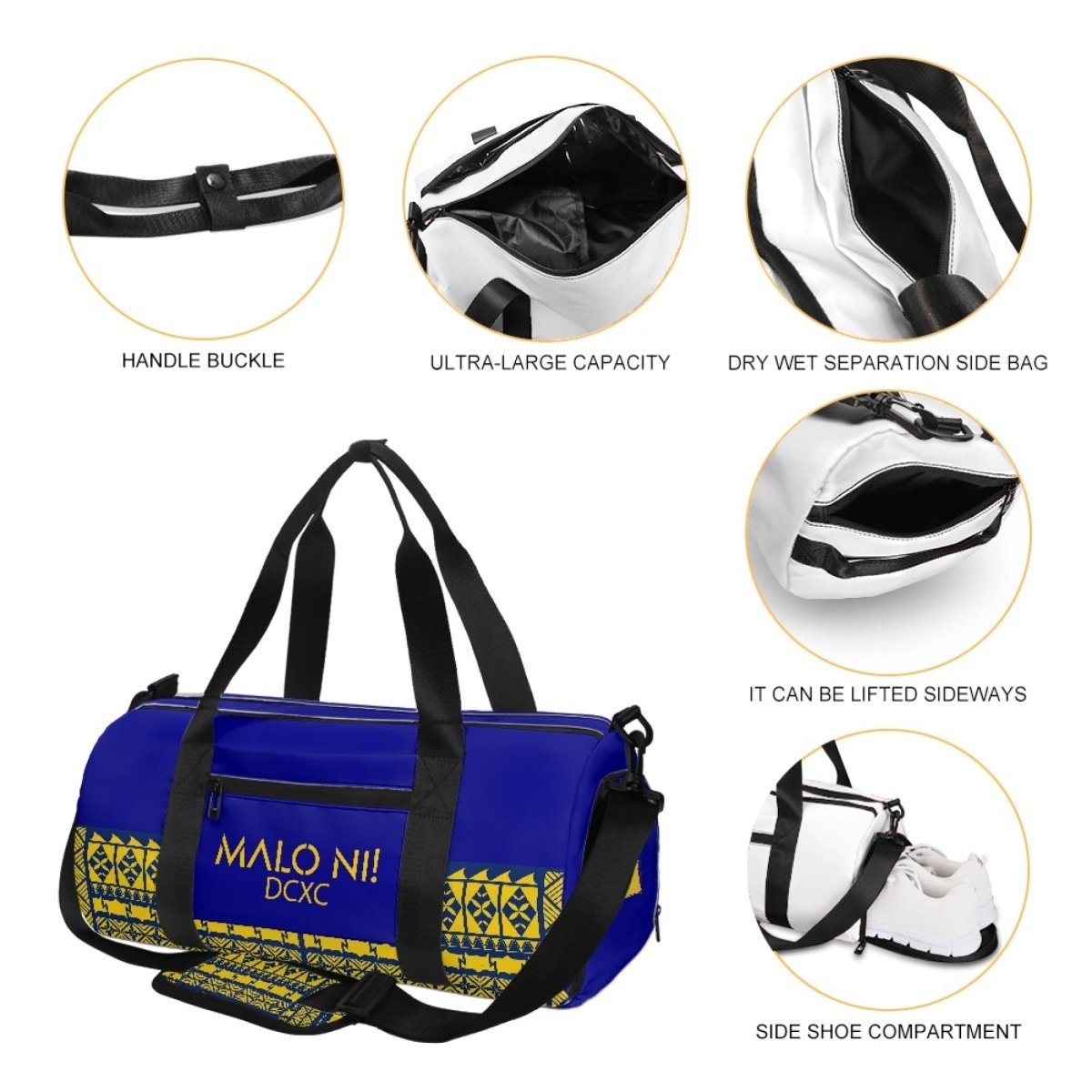 Malo NI! Tokelau Performance Gym Bag - Nesian Kulture