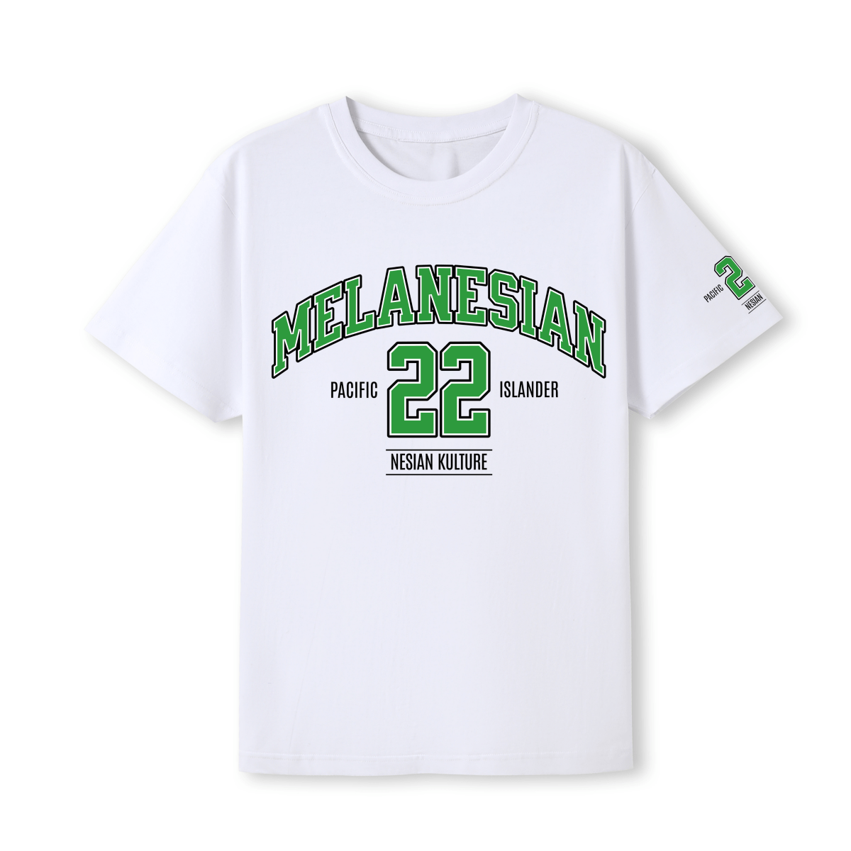 Melanesian Black N White Tee – Limited Drop (All Flags) - Nesian Kulture