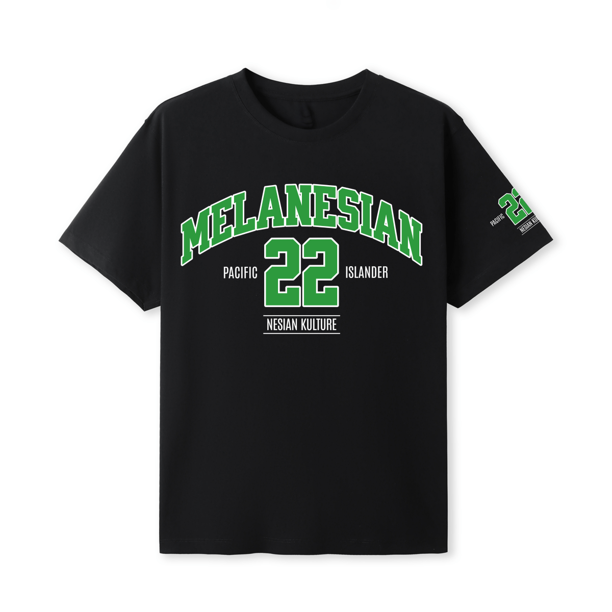 Melanesian Black N White Tee – Limited Drop (All Flags) - Nesian Kulture