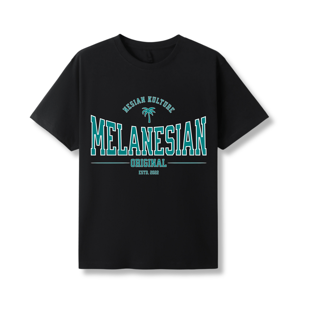 Melanesian - Iconic Palm Flag Tee - Nesian Kulture