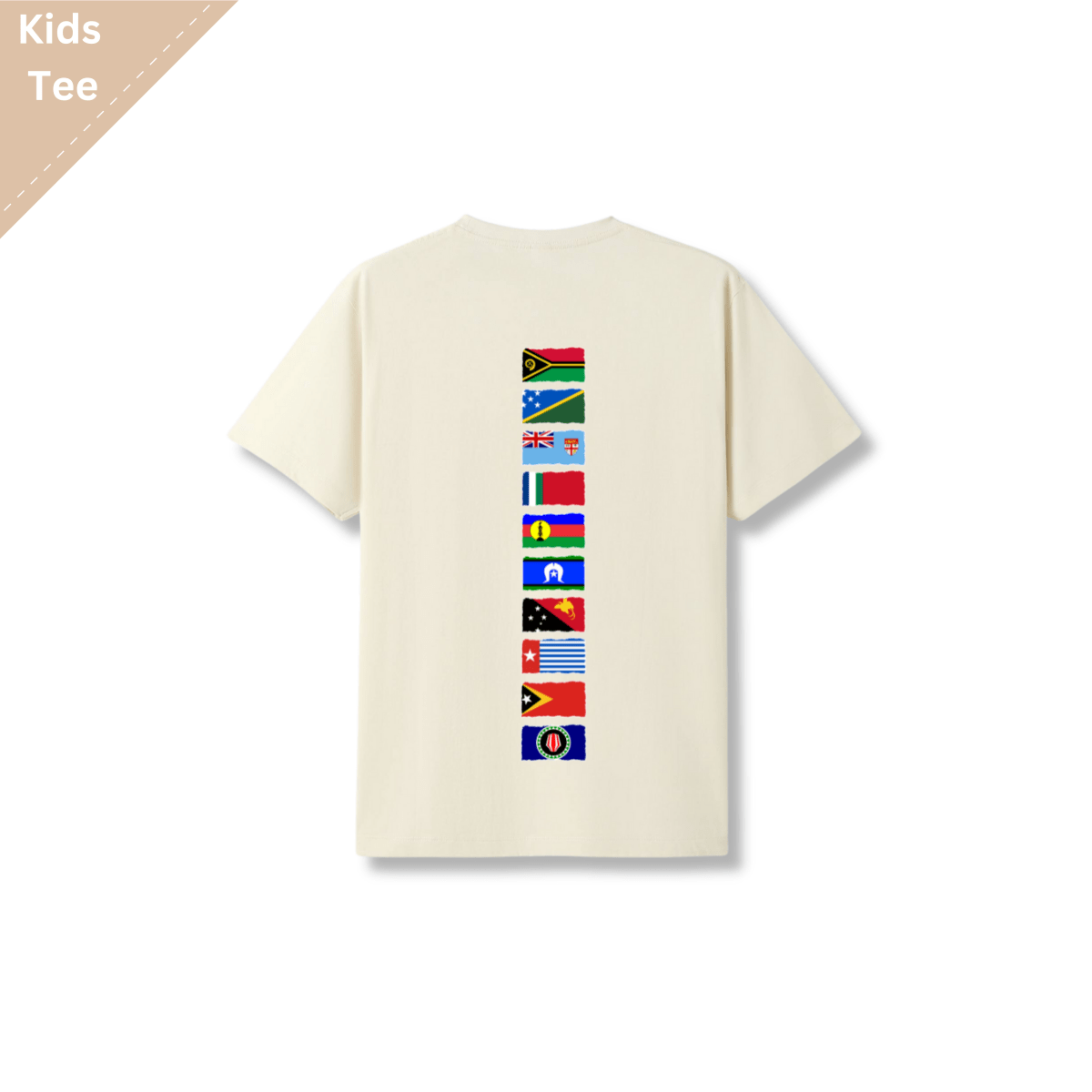 Melanesian Iconic Palm Flag Tee - Kids - Nesian Kulture