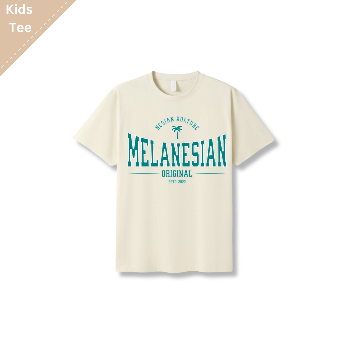 Melanesian Iconic Palm Flag Tee - Kids - Nesian Kulture