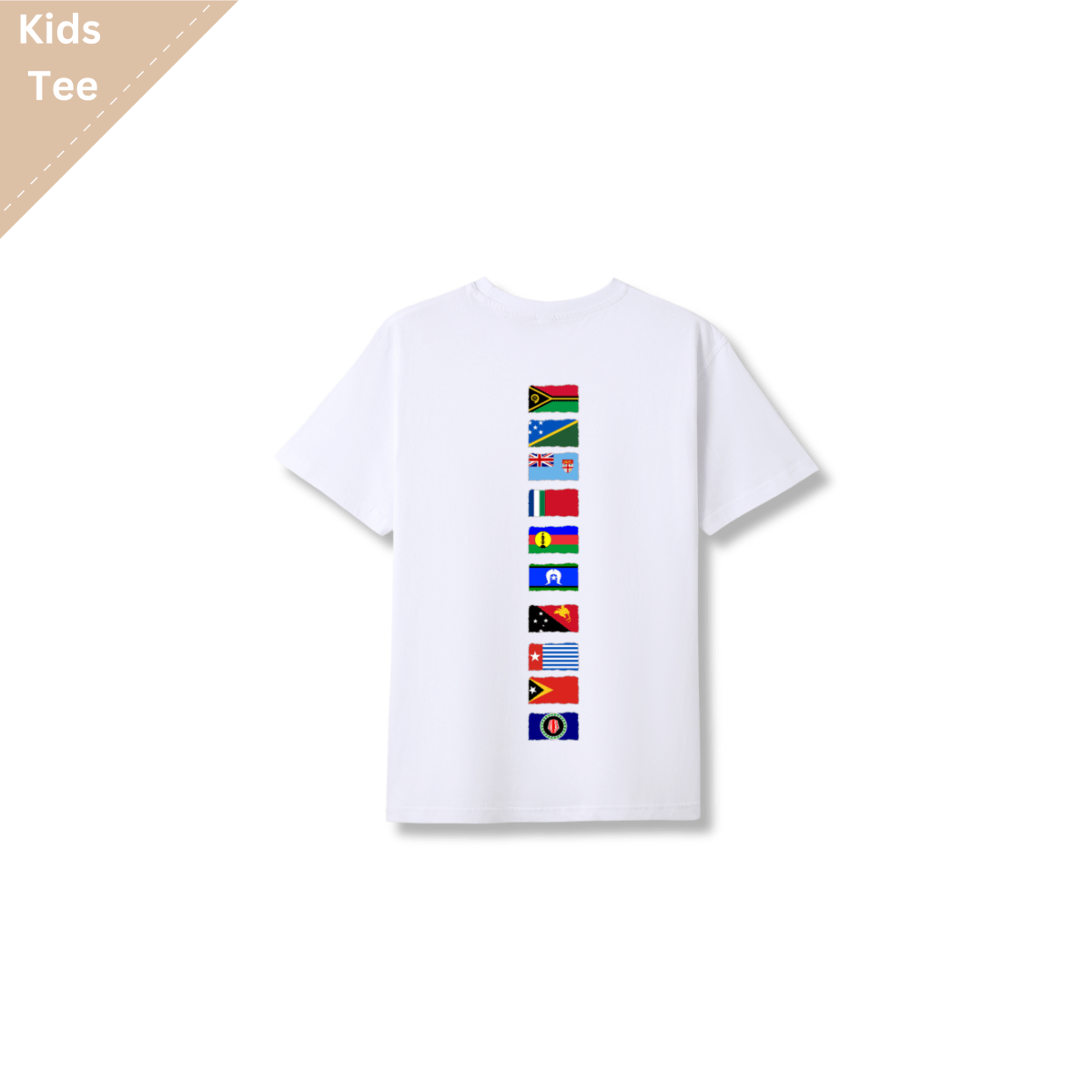 Melanesian Iconic Palm Flag Tee - Kids - Nesian Kulture