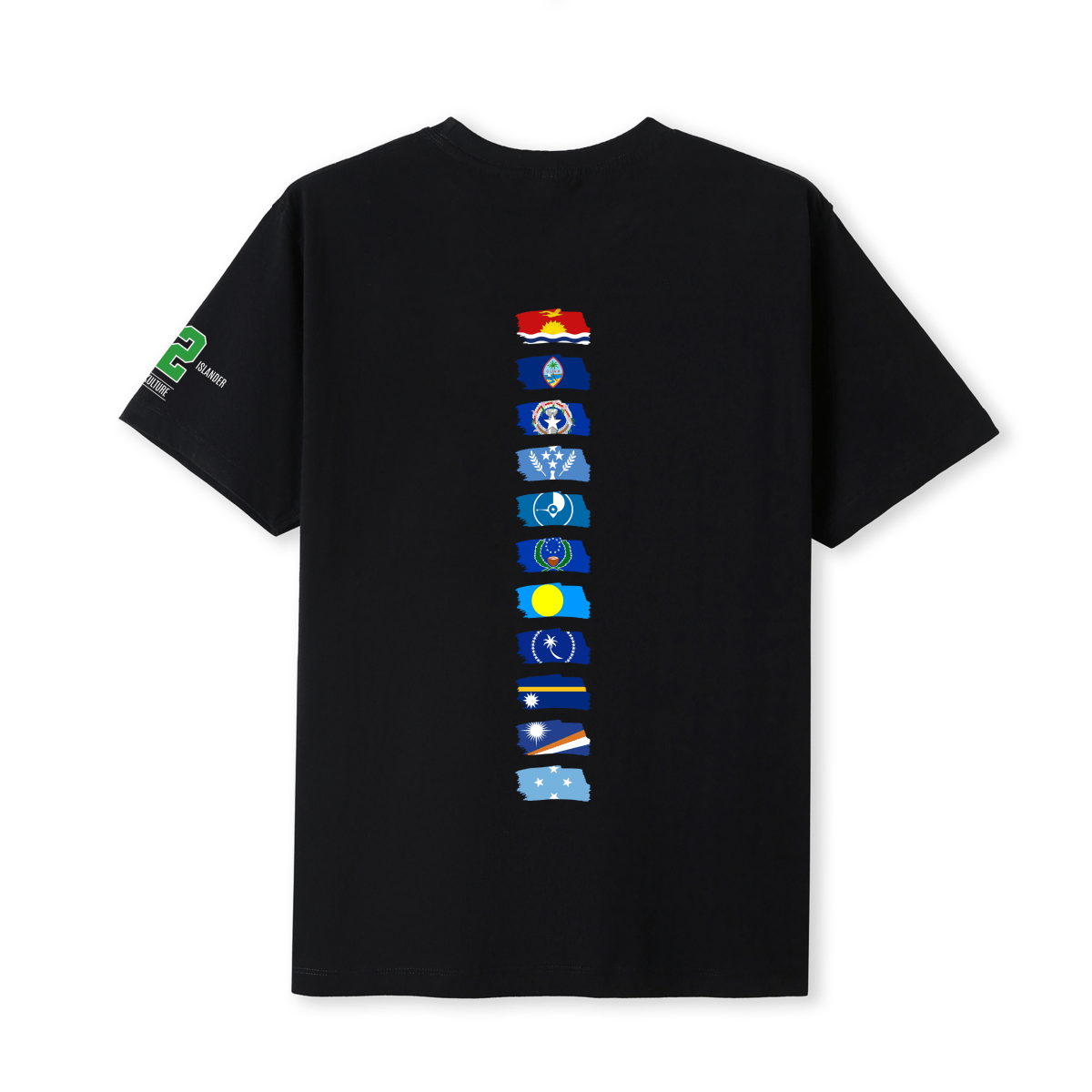 Micronesian Black N White Tee – Limited Drop (All Flags) - Nesian Kulture